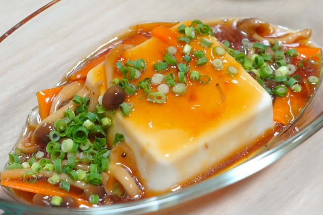 豆腐のキノコあんかけの画像